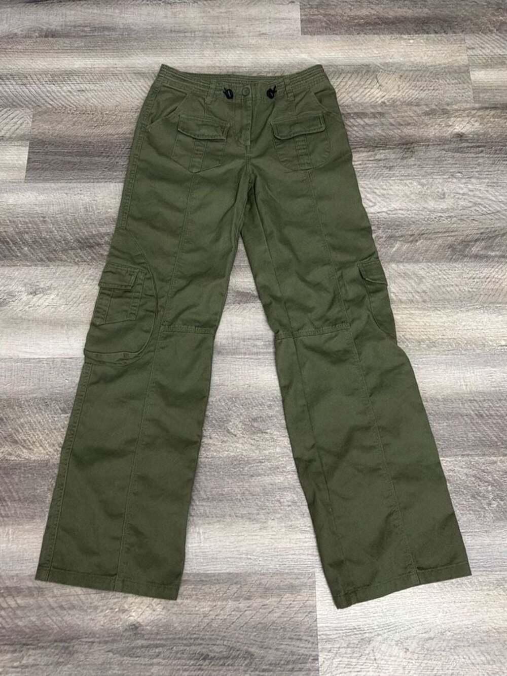 Size 28 -Brandy Melville Kim Cargo Pants Olive Green